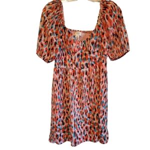 Jessica Simpson Dress Puff Sleeves Size Medium NWT